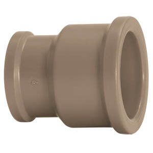 Luva Com Redução 40x32mm Pvc Soldável Marrom Amanco