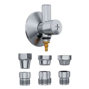 Kit Adaptador para Filtro Com Registro Abs Cromado Blukit