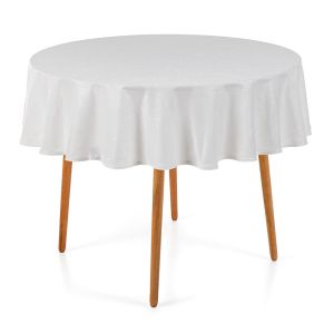 Toalha Mesa 160cm Melli Branco Karsten