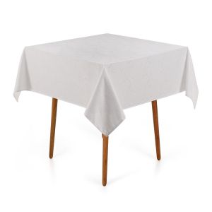 Toalha de Mesa 140CM X 140CM Melli Branco Karsten