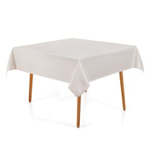 Toalha Mesa Caetano Branco 180x180cm Karsten