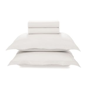 Jogo de Cama Casal 200 Fios Branco Karsten