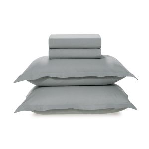 Jogo de Cama Casal Tom Mineral/Cinza Karsten