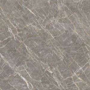 Piso Cerâmico Gaia Cinza Marmoriz Retificado Polido 83x83 Málaga