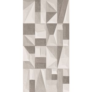 Revestimento Parede Geogrigio Menfi Cinza Acetinado Retificado 37x74 Ilhabella