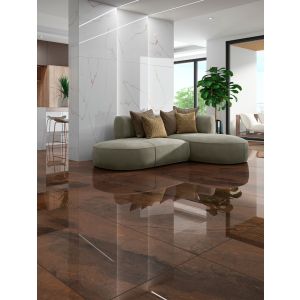 Porcelanato Branco Pigues Branco Retificado Acetinado 82x182 Damme