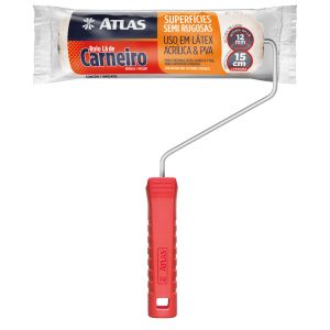 Rolo Lã Natural 15cm 328/15 Branco Atlas