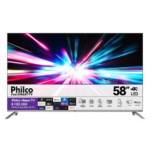 Tv Smart 58" Ptv58g7ur2csbl Prata Bivolt Philco