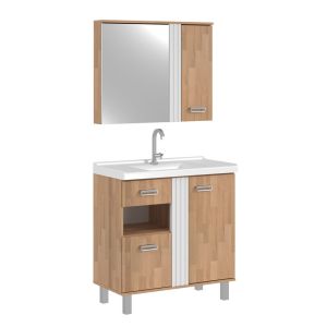 Espelheira para Banheiro MDF/MDP Dakota 80cm C-Linea