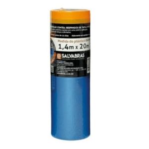 Salva Pintura 140cmx20m Salvabras  Azul Salva Piso