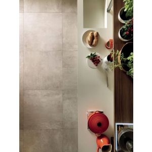 Porcelanato Artsy Cement Bege Retificado Externo 90x90cm Portobello