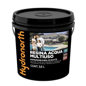 Resina Acqua Multiuso Incolor Fosco 3,6l Hydronorth