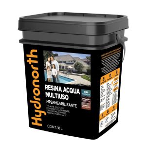 Resina Acqua Incolor Fosco 18l Hydronorth