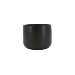 Vaso Bretagne Cachepo Preto Fosco 19x19x15cm TS Brasil