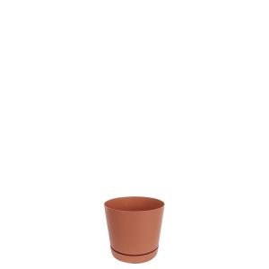 Vaso Plástico Rio Terracota 10,5x9,8cm Vasart