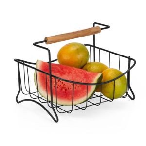 Fruteira de Mesa Eco Design Black 26,5x25,5cm Arthi