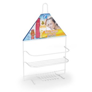 Porta Shampoo Com Saboneteira Branco Arthi