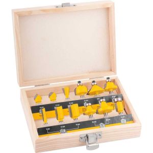 Jogo De Fresas 12pcs P/ Madeira Amarelo Vonder