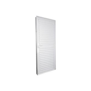 Porta Abrir Esquerdo Veneziana 215x84 Stand Alumínio Branco Crv