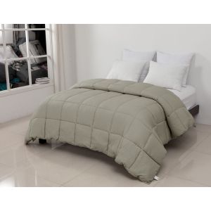 Edredom Queen Marrom Claro 250 cm x 260 cm