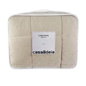 Edredom Queen Mescla Cinza Casa&Ideia