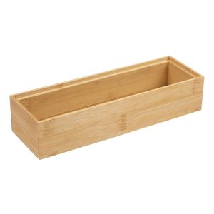 Bandeja 23CM X 7,5CM X 5CM Bambu Madeira Casa&Ideia
