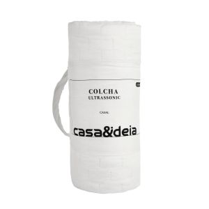 Colcha Casal 2,20m x 2,40m Ultra Off White Diagonal