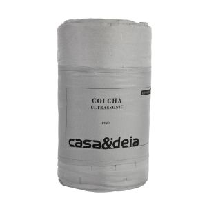 Colcha King 2,60m x 2,80m Ultra Cinza Diagonal