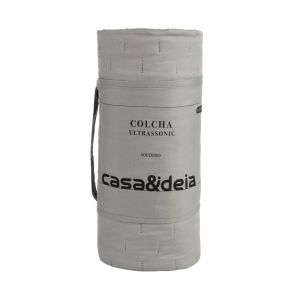Colcha Solteiro 1,60m x 2,40m Ultra Cinza Diagonal