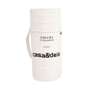 Colcha Solteiro 1,60m x 2,40m Ultra Off White Diagonal