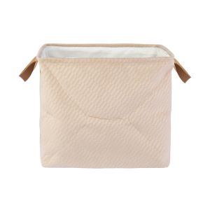Cesto Organizador Lumpur Creme 38x28x33cm Diagonal