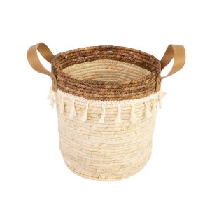 Cesto Organizador 25cm x 25cm x 24cm Genova Marrom Diagonal