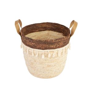 Cesto Organizador 29cm x 29cm x 30cm Genova Marrom Diagonal