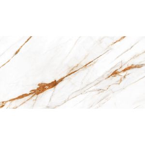 Porcelanato Calacata Oro Lux Branco Retificado Polido 62x121cm Damme