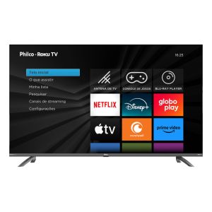 Smart Tv Led 55" Ptv55g3ersgb Roku Cinza Bivolt Philco