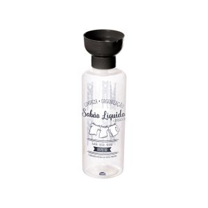 Porta Sabão Com Dosador Transparente 970ml Plasútil