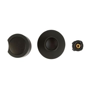 Acabamento Registro 1/2" Florida Preto Addra