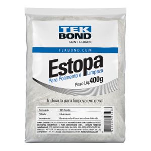 Estopa 400g Limpeza Branco Tekbond