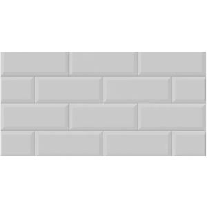Piso Cerâmico Element Gray Bold Brilhante 31x59 Ilhabella