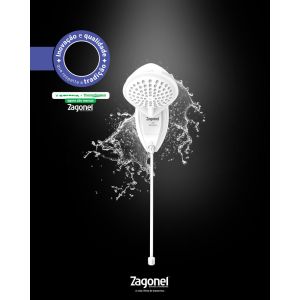 Chuveiro Eletrônico Ducha ND Branco Zagonel
