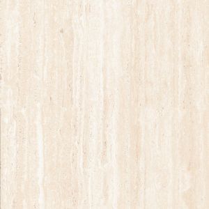 Porcelanato 76cm x 76cm Travertino Romano Bege Acetinado Ret Extra Dora