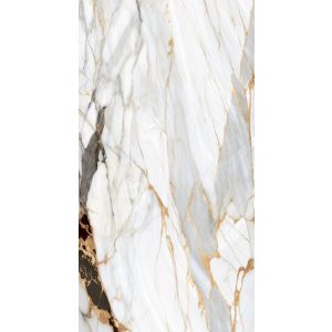 Revestimento de Parede 61x116cm Damasco Cinza Marmorizado Retificado Ilhabella