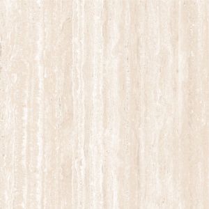 Porcelanato 76cm x 76cm Travertino Romano Bege Claro Externo Ret Extra Dora