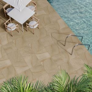 Porcelanato Arenito Mix Grigio Retificado Externo 60x60cm Biancogres