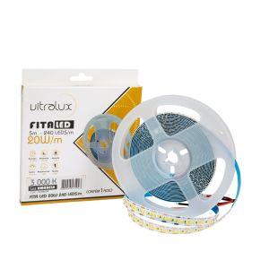 Fita&#x20;LED&#x20;5M&#x20;20W&#x20;240&#x20;LEDs&#x2F;m&#x20;3000K&#x20;12V&#x20;Vitralux