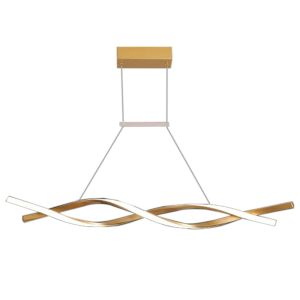 Pendente LED Wave 25W 3000K Gold Bivolt Vitralux