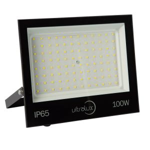 Refletor LED 100W Preto 6500K Bivolt Vitralux