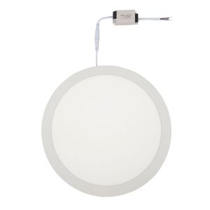 Painel LED Embutir Redondo 24W Branco 3000K Bivolt Vitralux