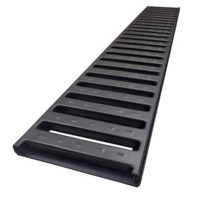 Grelha Preto 15x100cm Calha Forte