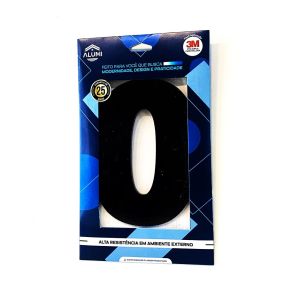Numero Residencia 13cm Acm 0 Preto Kami Acrilicos